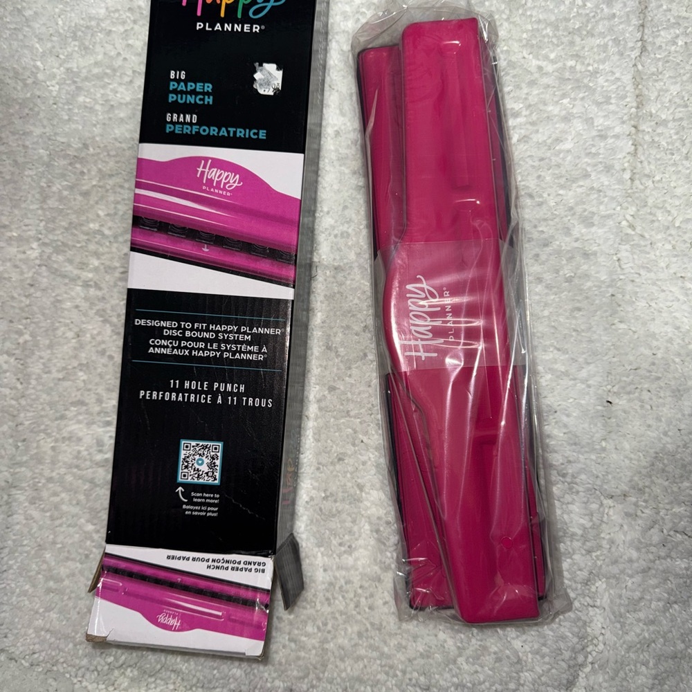 Happy Planner Big Paper Punch in Pink and Black - Picture 2 of 3